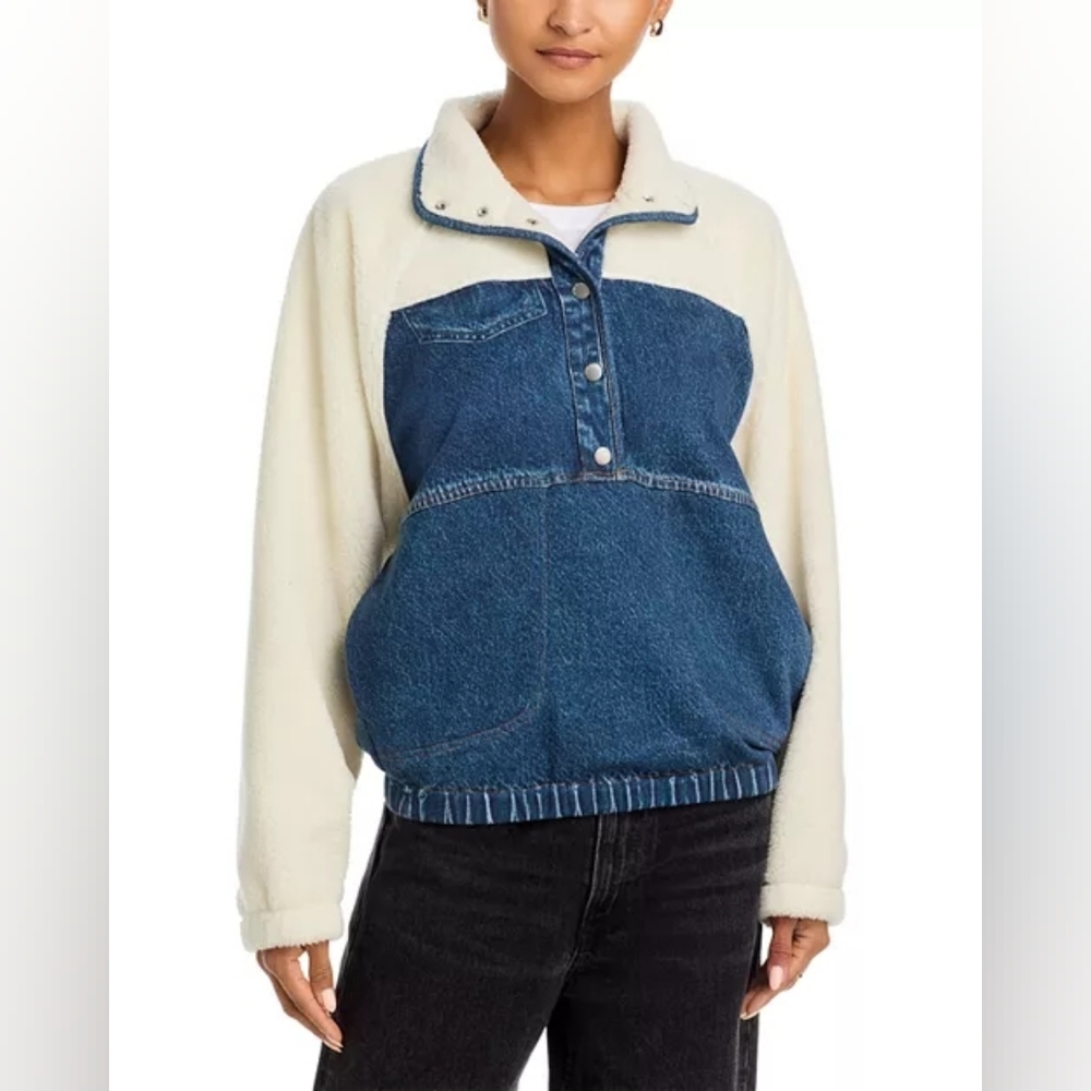 Rag & BoneMiramar Fleece Sherpa Pullover Size S NWT